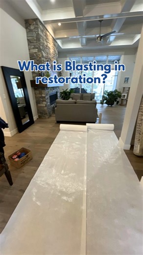 Before blasting begins, proper preparation is key. 🧽 Blasting is a safe, controlled cleaning method used to remove smoke, soot, or mold damage without unnecessary demolition. Before any blasting starts, our team carefully seals and protects the area, sets up containment, and prepares the space to keep the rest of the home clean and safe. It’s all part of our process to restore homes efficiently and with care. 💙 🌐 Learn more about our restoration process: www.totalrestoration.ca | Total Restor