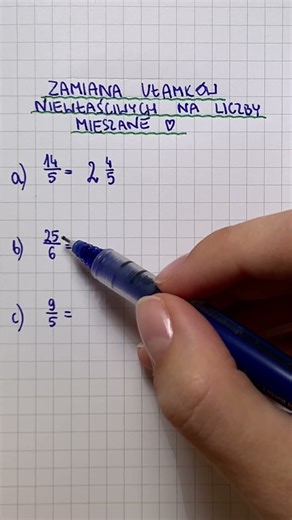 Convert improper fractions to mixed numbers in less than a minute!