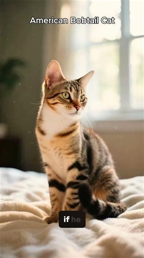 American Bobtail Cat breed explain 1 min #ytshorts #animals