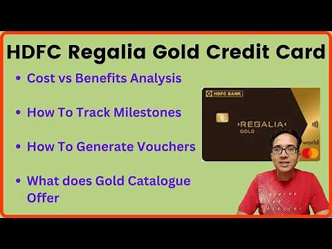 HDFC Regalia Gold Credit Card Review 2025 | Features, Milestones & Voucher Tracking Guide