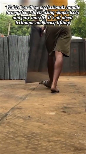 Incredible Skills: Moving Massive Stone Slabs With Ease