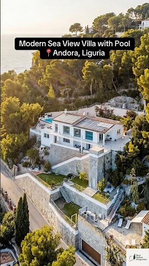 Modern Sea View Villa with Pool | 📍Andora, Liguria 🇮🇹