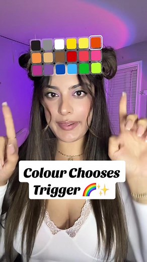 Which colour was your fav? 🌈 ✨#asmr #asmrsounds #asmrvideo #asmrtapping