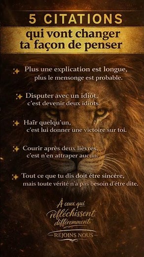 5 citations puissantes qui vont changer ta façon de penser