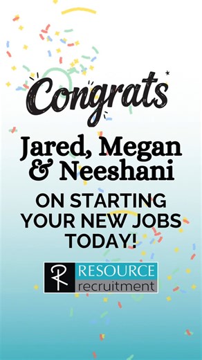 New Year, New Careers! We’re thrilled to celebrate 3 amazing candidates who started their new jobs today! 🌟 January is the perfect time to kickstart your career. Keep applying and make 2026 your year! #Newjob #Careersuccess #Careergrowth #Jobsearch #Gethired #Newyearnewjob #careeropportunities | Resource recruitment