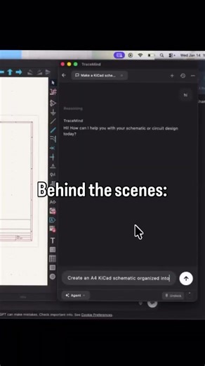 Clean AI-Generated Schematics! #TraceMind #KiCad #PCB #AI #Electronics #Hardware #IoT #Engineering
