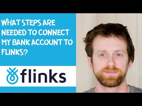 What steps are needed to connect my bank account to Flinks?