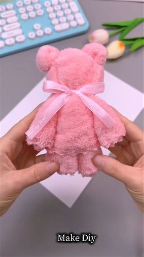 How to Make a Cute Teddy Bear from a Towel 🧸💕 | Easy DIY Teddy Bear | Kids Craft #kidslearning