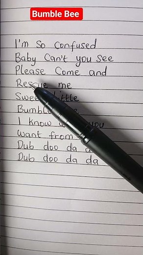 Bumble Bee 🐝 song by Bambee #bumblebee #Bambee #lyrics