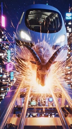 GOAT VS. TRAIN: The Most Chaotic Derailment Ever! 🐐💥🚆 (Goat Simulator)