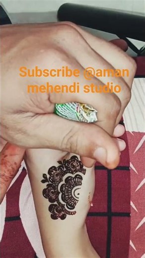 Easy and beautiful mehendi || learn how to make design || #shorts #henna #mehendi