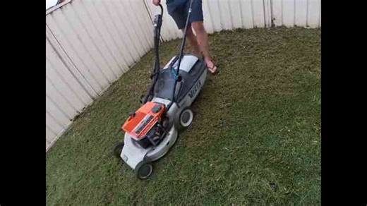 Victa 2-Stroke Destroys Long Grass - Satisfying Yard Cleanup