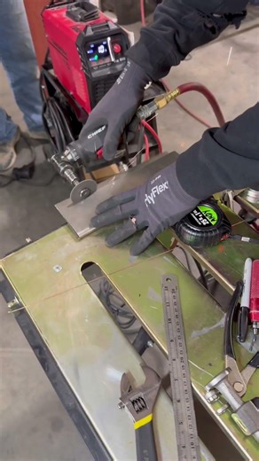 Fabricating a custom rear quarter vent for the Camaro — from scratch. #welding #mechanic