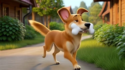 Greedy Dog and the Bone | Short Moral Story in English