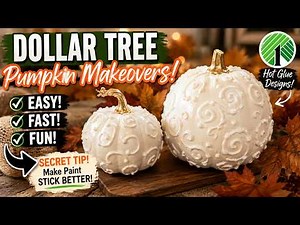 Hot Glue Pumpkin Hack That Looks Expensive