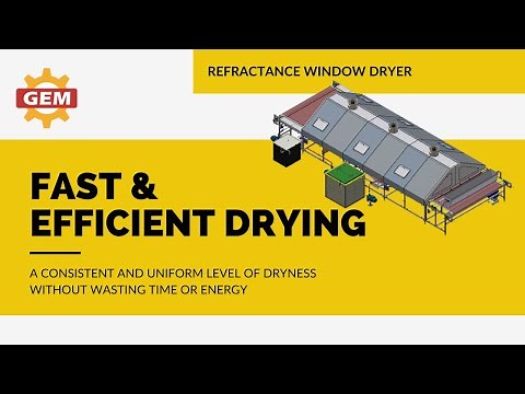 Refractance Window Dryer: Revolutionary Drying Technology for Ultimate Efficiency!