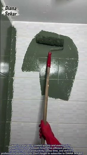 Fast Wall Painting with a Roller | Smooth Interior Wall Coating Technique