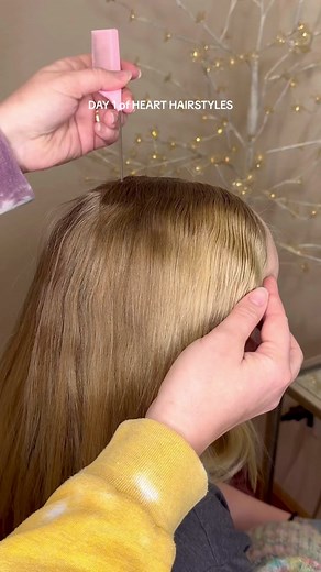 Heart Hairstyle Tutorial for Valentine's Day