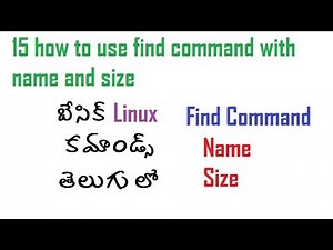 15 how to find command with name and size and exec options in linux బేసిక్ కమాండ్స్ ఇన్ తెలుగు