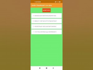 Android Room Database with ViewModel and LiveData