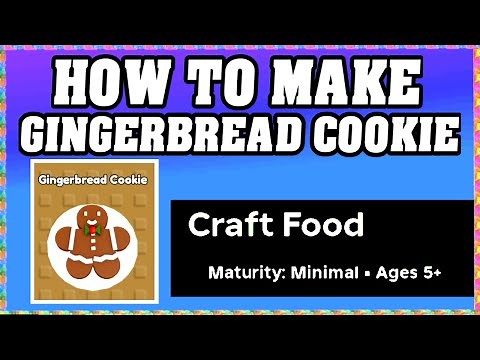 How To Make GINGERBREAD COOKIE in CRAFT FOOD ROBLOX [Unlock New Recipe] [walkthrough]