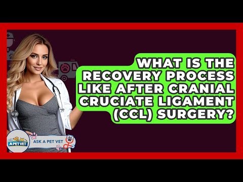 What Is The Recovery Process Like After Cranial Cruciate Ligament (CCL) Surgery? - Ask A Pet Vet