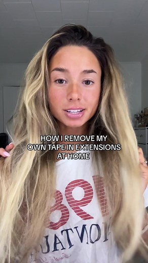 the removal as requested, takes about 30-40 min🫶🏼#hairextensions #tapeinhairextensions #tapeinextensionsremoval #tapeinremoval #hairtapeinextensions #hairtok #tutorial #hairtutorial #haircare #removingtapeinextensionsathome