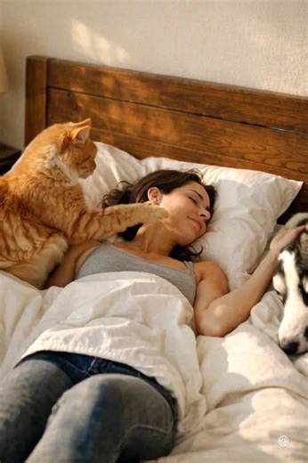 When your pets become your alarm clock 🐾