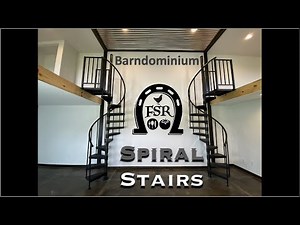 Duel DIY Spiral STAIRCASE INSTALL in our BARNDOMINIUM Build