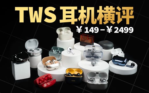 【横评】2024谁是最强TWS真无线耳机？哪款降噪耳机值得买？