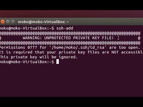 ssh problem (ssh-add) - Permissions 0777 for ' ssh id_rsa' are too open.