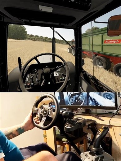 Farming Simulator Case IH 1056 FiatAgri baler Steering Wheel Manual Gearbox Farmstick #dkgc #caseih