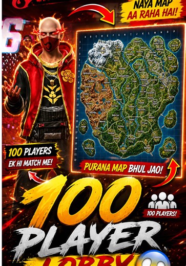 Free Fire new 100 player map release — what to know