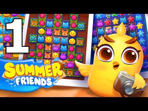 Summer Friends - match 3 game Gameplay Walkthrough Part 1 | iOS, Android, Casual - Puzzle Game