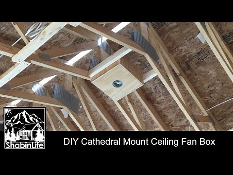 DIY Cathedral Mount Ceiling Fan Box | The ShabinLife