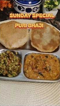 Puri bhaji recipe | sunday Special recipe #youtubeshorts #puribhajirecipe #sundayspecial
