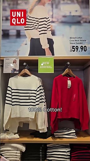 Uniqlo -🎁🥰New Arrival 3D knit Cotton Sweater Dec2025 #shorts #uniqlo #uniqlohaul #fashion #shopping