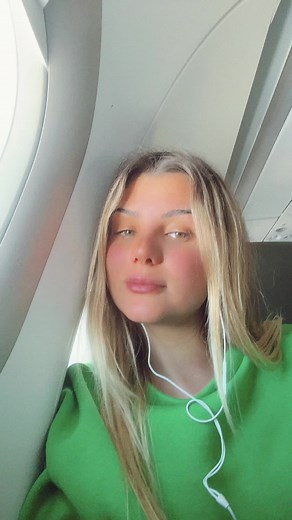 Flying Over Germany: Aircraft Window View