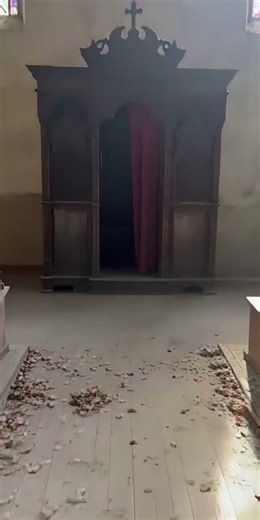 POV: Something Was Hidden Under the Church Confessional #POV #AbandonedChurch #CreepyDiscovery