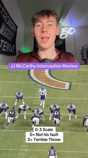 JJ McCarthy Interception Review #nfl #vikings #quarterback #jjmccarthy | TheFootballfreak On Tiktok