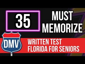 DMV Written Test 2024 Florida for Seniors, Renewals & FL New Permits