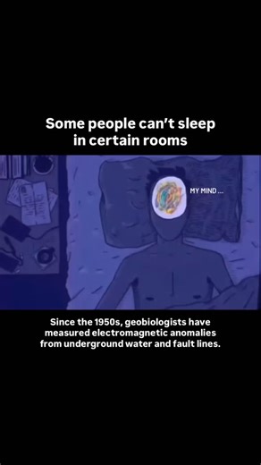 I Am Creation | Retreats & Events | Community | Podcast on Instagram: "Some people cannot sleep in certain rooms. Geobiologists have been measuring why since the 1950s. Underground water, fault lines, and mineral deposits create electromagnetic anomalies. Research by A.P. Dubrov in 1978 found increased cortisol and disturbed sleep architecture in areas of geopathic stress. The location itself affects nervous system regulation. A woman who moved three times in two years said: “I slept perfectly i
