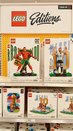 LEGO Editions Lionel Messi & Cristiano Ronaldo in Target! #lego #messi #ronaldo #target