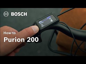 How-to | How to use Purion 200 | Bosch eBike Systems