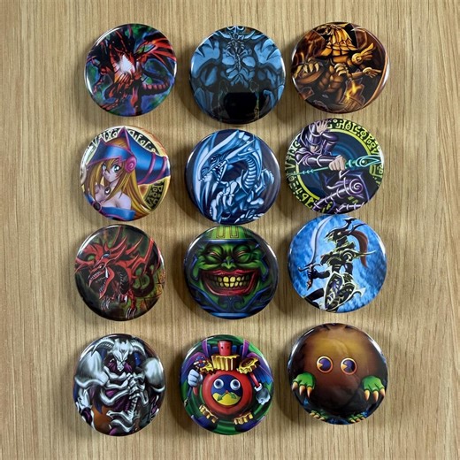 Yugioh 1.5" Pinback Buttons Bundle - Holographic Optional - 60 Designs - Etsy