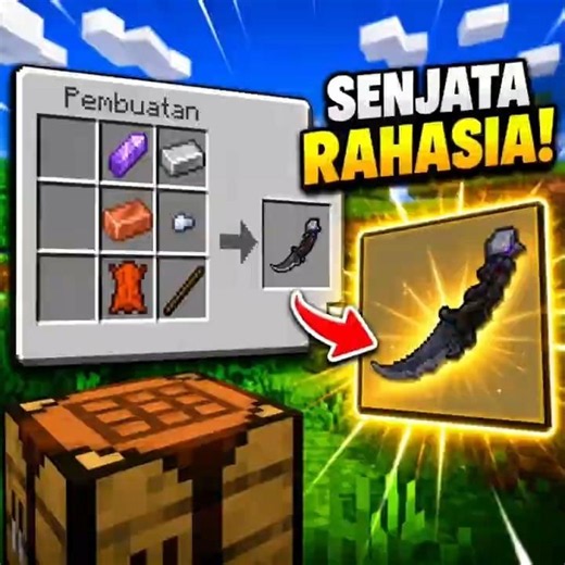 Resep Rahasia Senjata TERKUAT di Minecraft!||2||#shorts