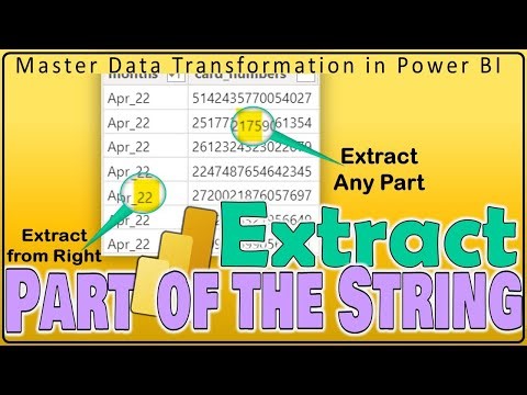Extract Part of String in Power BI | Extracting Substrings in Power BI| #37