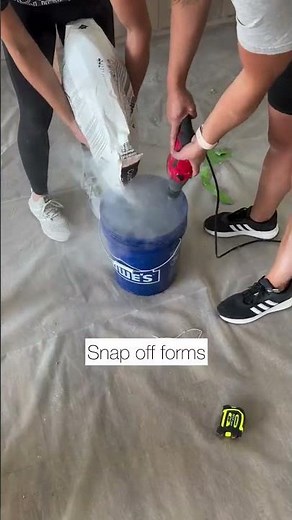 DIY concrete countertops! This whole process is very DIY friendly! The forms snap away to give you a