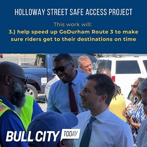 A significant U.S. Department of Transportation grant will help make it safer and easier for people to walk and use public transportation along GoDurham's busiest route. Find out where that is and what improvements are in store on #BullCityToday. | City of Durham, NC Government | Facebook
