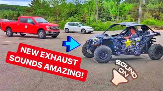 Can-Am Maverick X3 MBRP exhaust installation and trail test